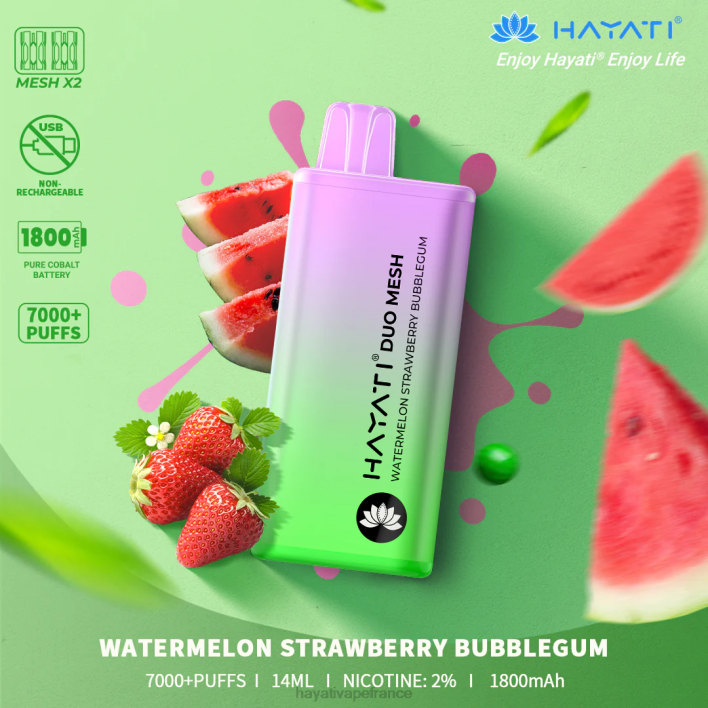 bubblegum pastèque fraise