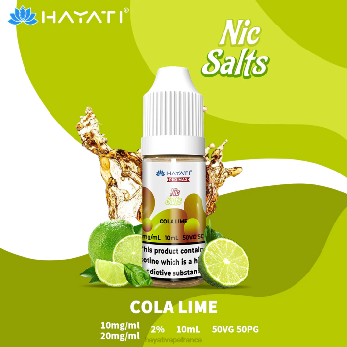 FD4H237 - Hayati France cola et citron vert Hayati Pro Max sels de nicotine