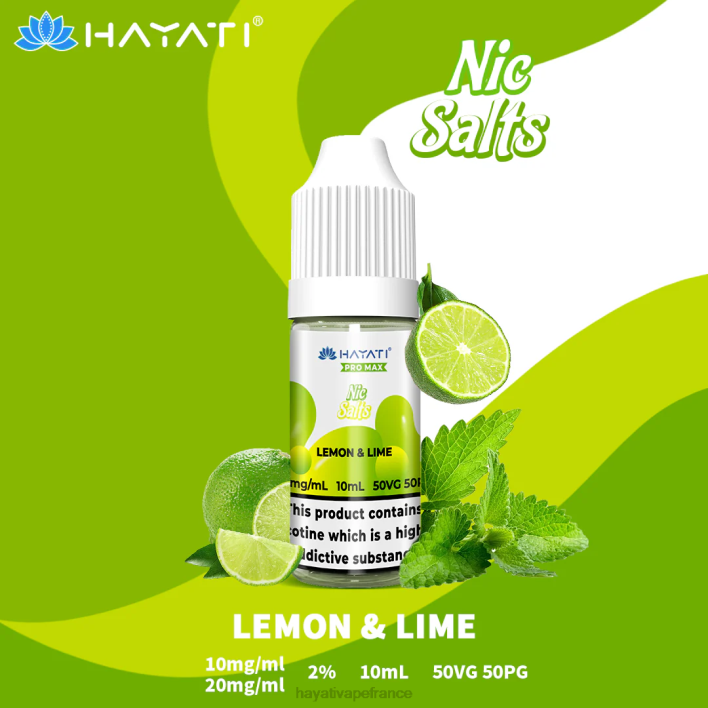 FD4H241 - Hayati vape France citron vert Hayati Pro Max sels de nicotine
