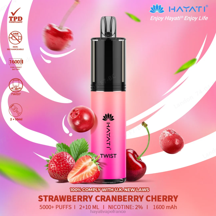 fraise canneberge cerise