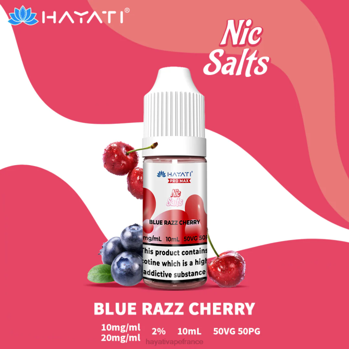 FD4H231 - Hayati vape France cerise bleue Hayati Pro Max sels de nicotine