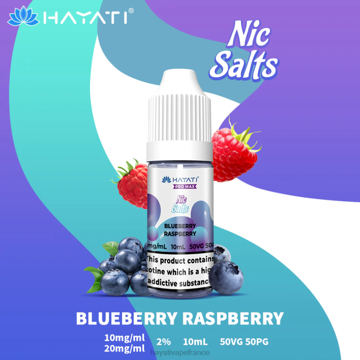 FD4H235 - Hayati vape flavours myrtille framboise Hayati Pro Max sels de nicotine