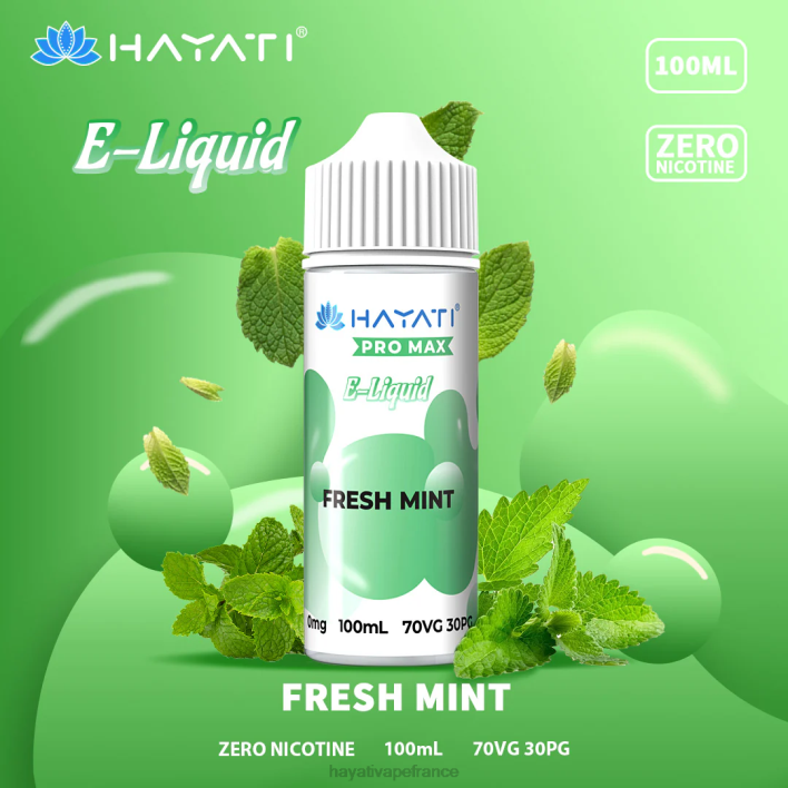FD4H255 - Hayati vape flavours menthe fraîche Hayati Pro Max sels de nicotine