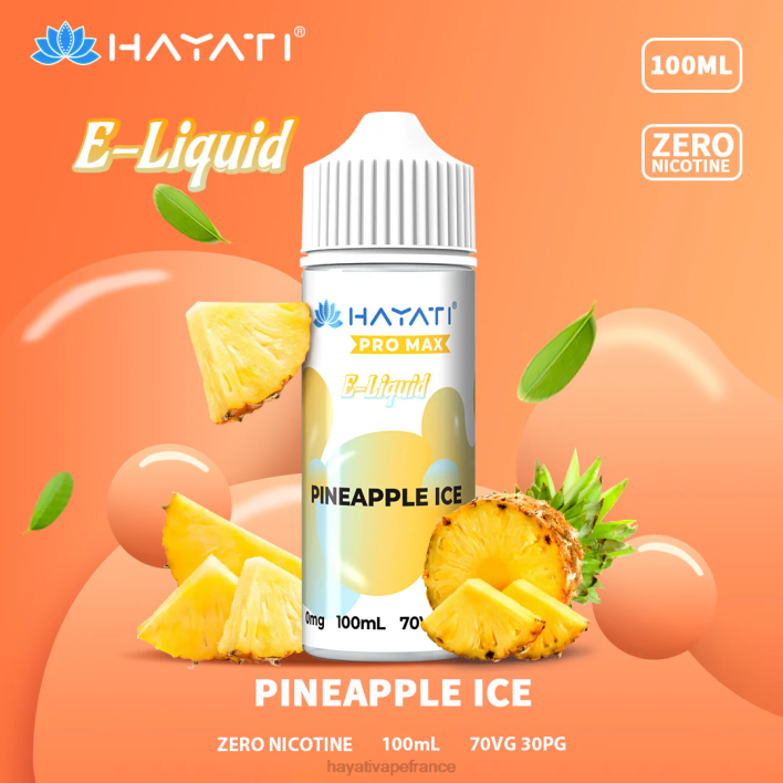 FD4H256 - Hayati vape liquid glace à l'ananas Hayati Pro Max sels de nicotine