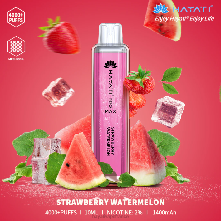 FD4H123 - Hayati price France pastèque fraise Hayati Pro Max jetable