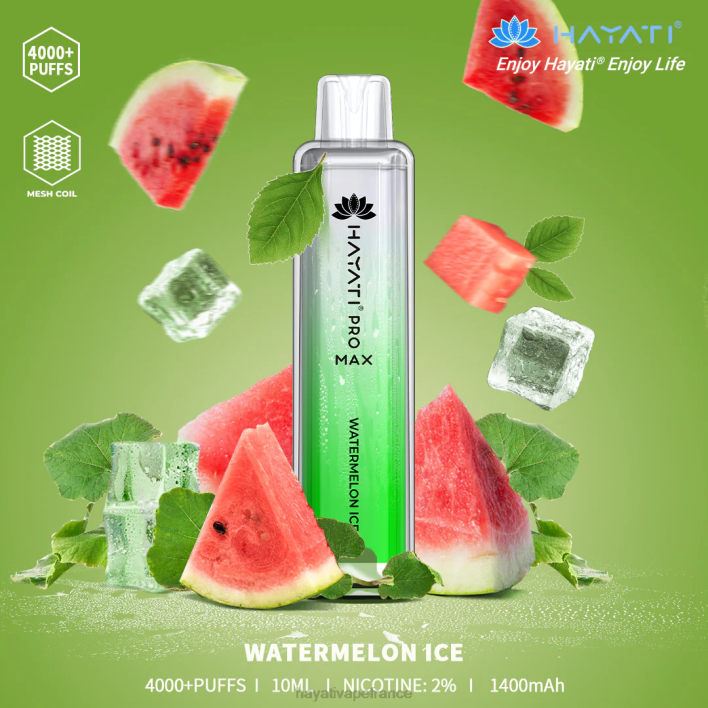 FD4H127 - Hayati France glace à la pastèque Hayati Pro Max jetable