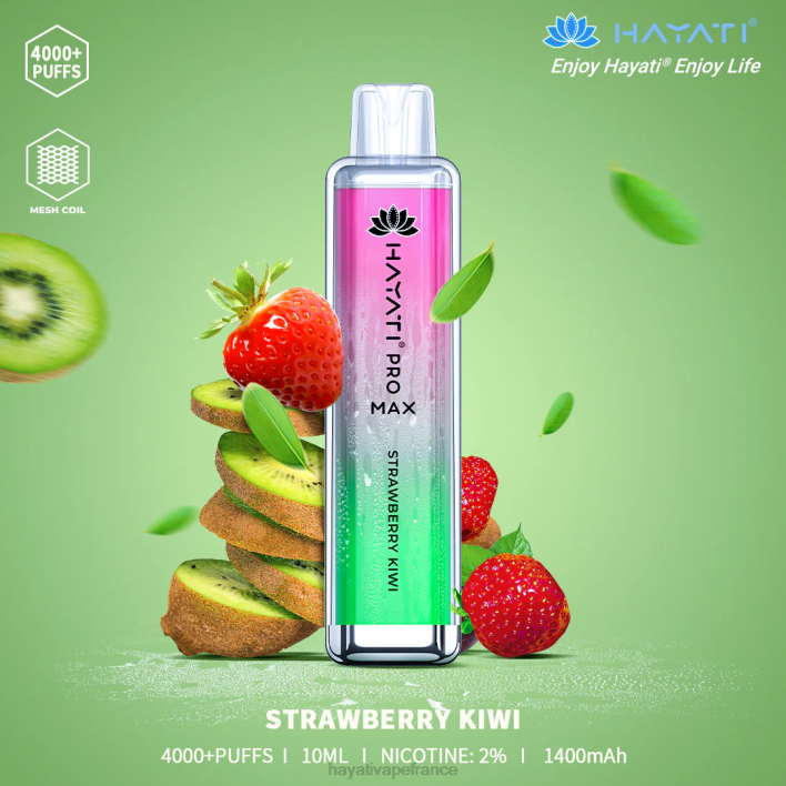 FD4H134 - Hayati store France fraise-kiwi Hayati Pro Max jetable