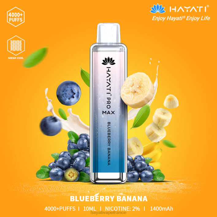 FD4H138 - Hayati vape near me banane myrtille Hayati Pro Max jetable