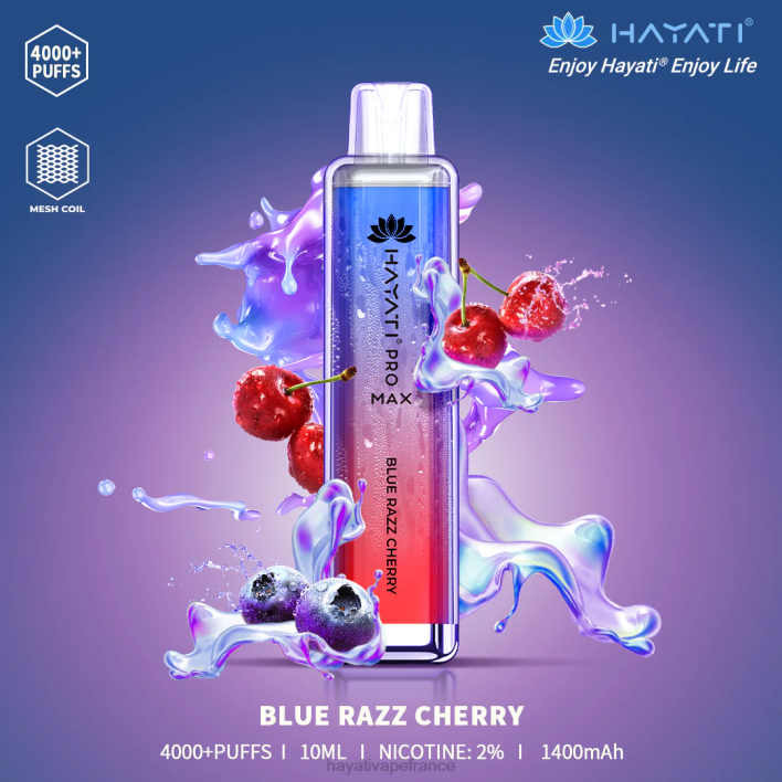FD4H94 - Hayati store France cerise bleue Hayati Pro Max jetable