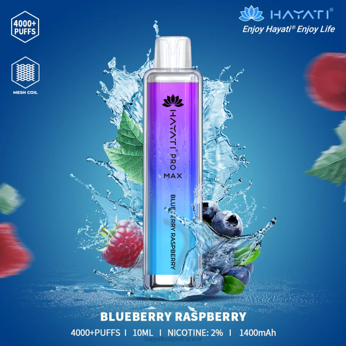 FD4H99 - Hayati flavour list myrtille framboise Hayati Pro Max jetable