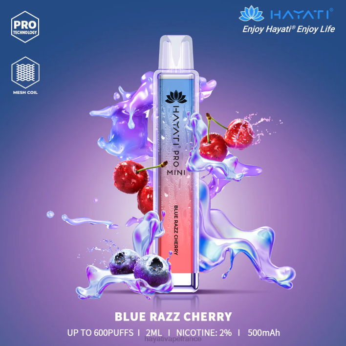 FD4H3 - Hayati price France cerise bleue Hayati Pro Mini jetable