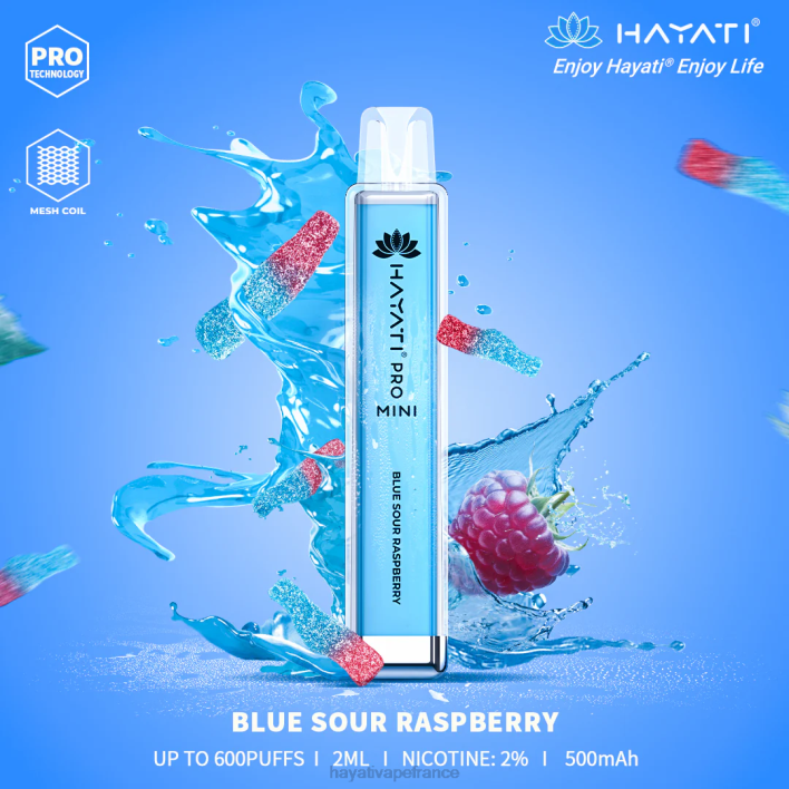 FD4H4 - Hayati store France framboise bleue aigre Hayati Pro Mini jetable