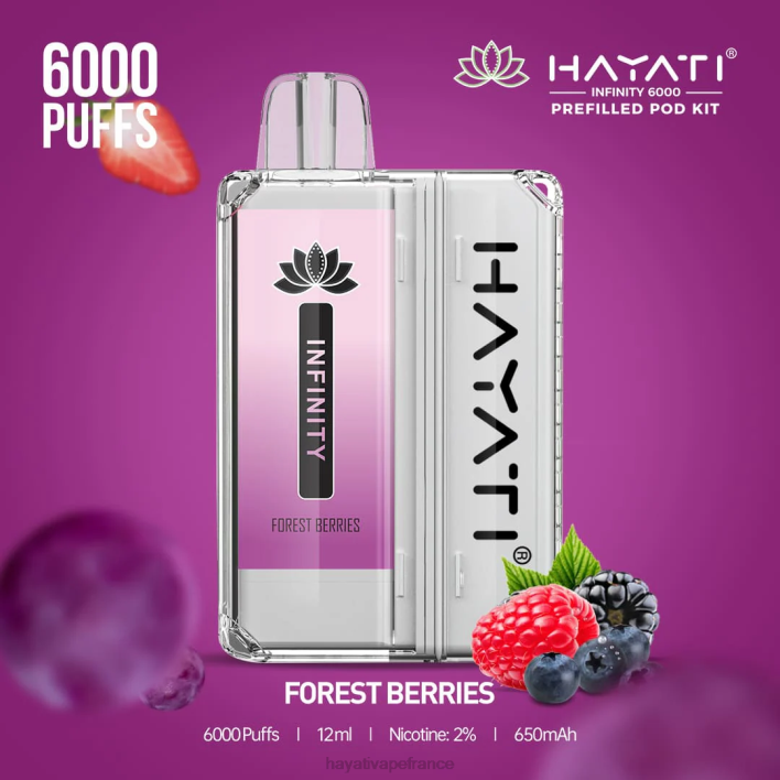 FD4H148 - Hayati vape near me baies forestières Hayati Infinity 6000 kits de dosettes