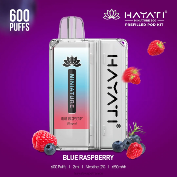 FD4H30 - Hayati Paris framboise bleue Hayati Miniature 600 kits de dosettes