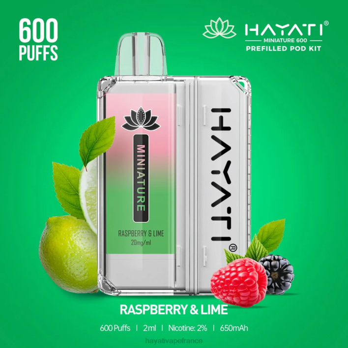 FD4H43 - Hayati price France framboise et citron vert Hayati Miniature 600 kits de dosettes