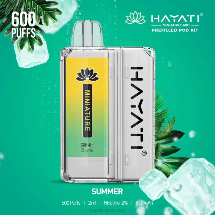 FD4H48 - Hayati vape near me été Hayati Miniature 600 kits de dosettes